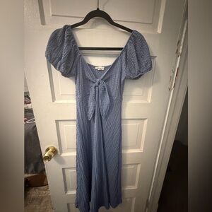 See You Monday Light Blue Maxi Dress